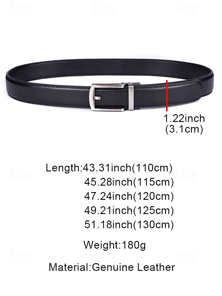 Men's Brown Leather Dress Belt, Classic Pin Buckle Design, Formal Belt for Groom, Wedding, Business and Daily Wear 2026 - $14.99 –P7