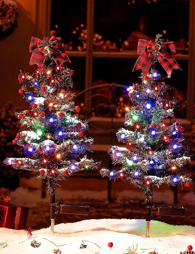Solar Christmas Tree 1 Pack, Lights Decorations, Outdoor Waterproof Christmas Decorations Tree Lights for Garden/Patio/Lawn/Yard, Ornament 2026 - $20.09 –P10