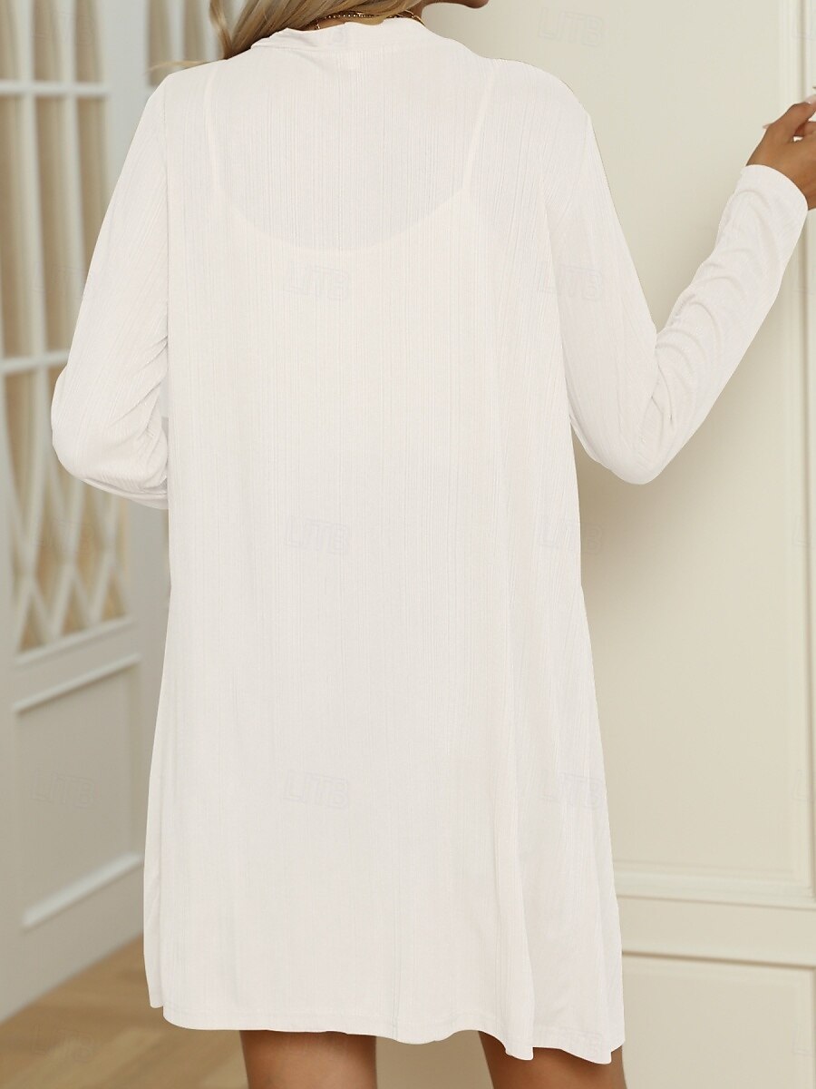 Femmes Veste Décontractée Confortable Respirant Boutons Occasionnel Uni Vacances Rue Occasionnel Tenue quotidienne Simple Boutonnage Long Col en V Coupe régulière manche longue Vêtements d'extérieur de 2025 ? $19.99 –P3