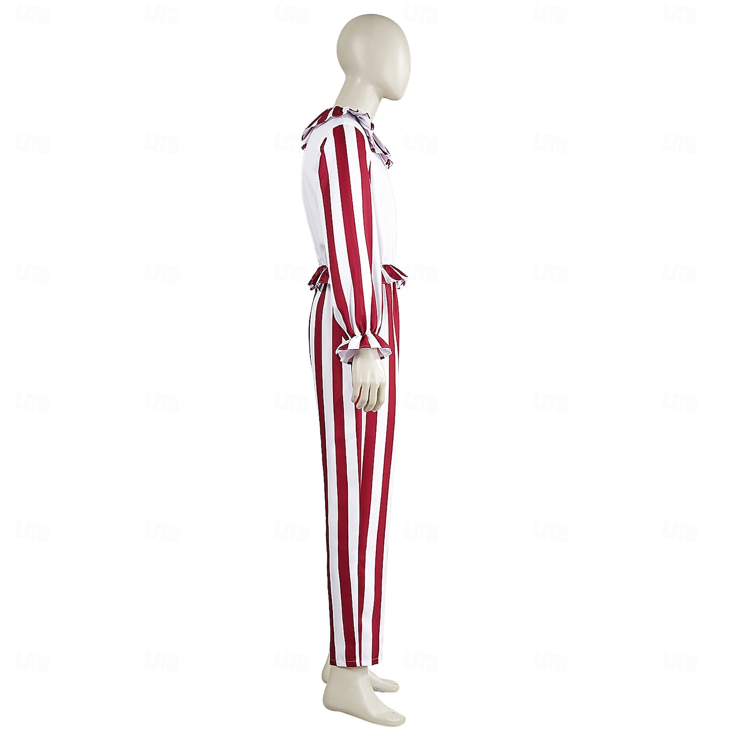 Joker Clown Halloween Kostüm Overall Clown im Kornfeld Horror Gruseliges Kostüm Erwachsene Herren Damen Halloween Karneval Leistung Party Einfache Halloween-Kostüme Verkleiden 2025 - $47.99 –P6