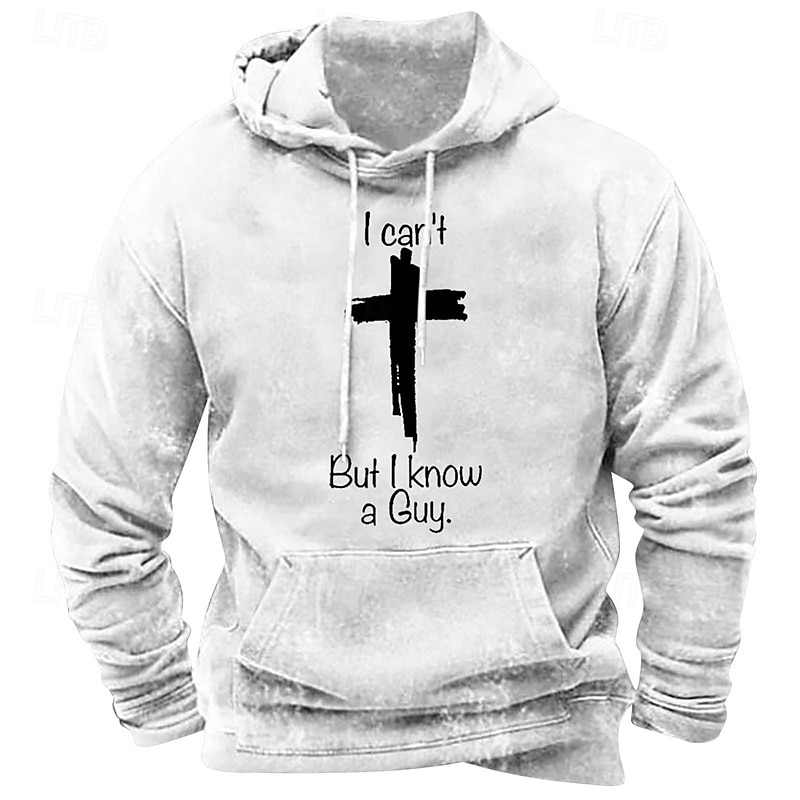 Pánské Kapuce Černá Bílá Rubínově červená Vodní modrá Hnědá Kapuce Písmeno Haç Kapsy Tisk Sporty a outdoor Denní Dovolená Polyester Šik ven Základní Na běžné nošení Jaro Podzim Oblečení Mikiny s 2026 - $27.99 –P7