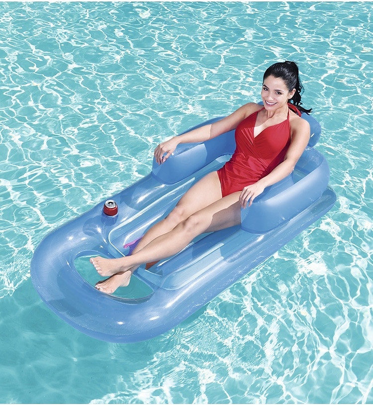 Floating Bed Inflatable Pool Float Summer Outdoor Inflatable Beach Swimming Pool Float Water LoungerPortable Inflatable ReclinerComfortable Floating Bed & Floating Chair Pool Raft for Adult 2025 - $83.99 –P6