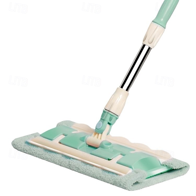 Queens Finders, mocio in microfibra girevole a 360 gradi, mocio piatto regolabile con manico in acciaio inossidabile e 4 panni lavabili riutilizzabili per la pulizia della casa del 2025 a $23.99 –P26