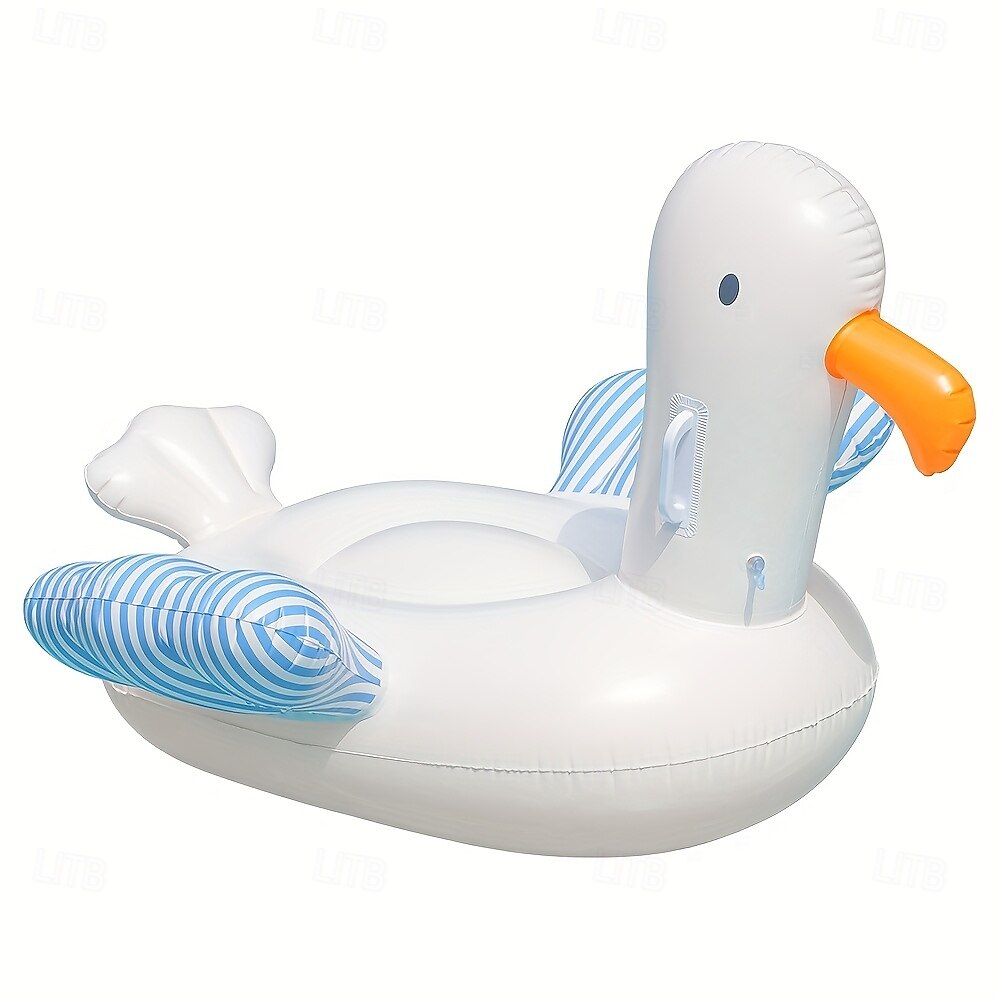 1 bote inflable grande tipo pato, colores vibrantes y mixtos, PVC duradero, perfecto para deportes acuáticos de verano. &Bote inflable para divertirse en la playa 2025 - $67.99 –P6