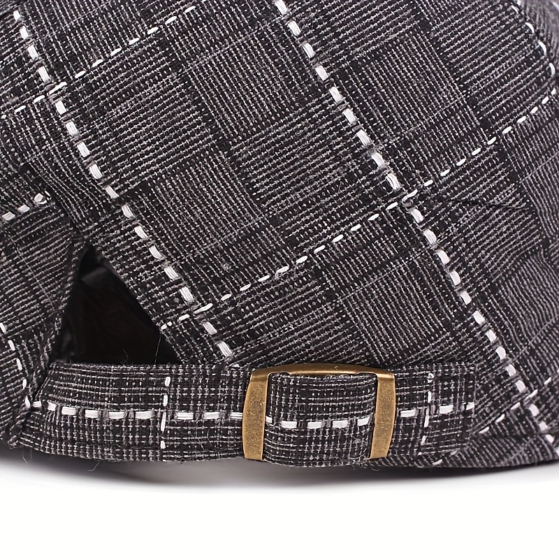 berretto a quadri alla moda da uomo e da donna - ripiegabile, lavabile a mano, autunnale &berretto alla moda primaverile, berretto alla moda autunnale con motivo a quadri, berretto ripiegabile del 2025 a $15.49 –P14
