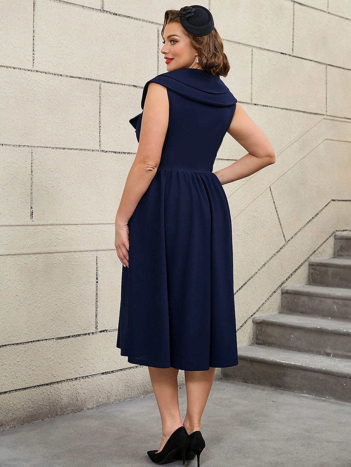 Retro 50. léta Rockabilly Polední Šaty na šaty Flare šaty Větší velikosti Dámské Dovolená Párty a večer Retro tematická párty Dospělé Šaty Jaro léto 2025 - $47.99 –P9
