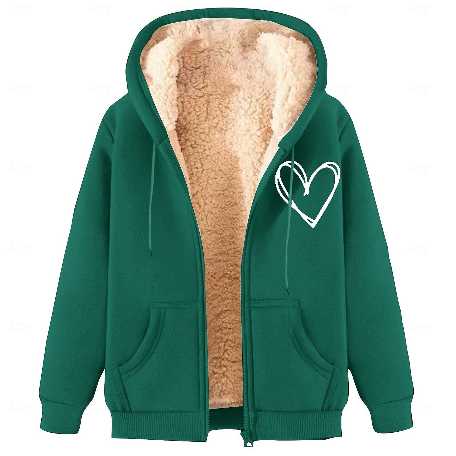 Homens Full Zip Hoodie Moletom com zíper Casaco de lã Moletom de lã Adamascado Preto Vinho Vermelho Azul Com Capuz Coração Tecido Estampas Abstratas Zíper Bolsos Desportos e Ar livre Casual Diário de 2025 por $17.49 –P8