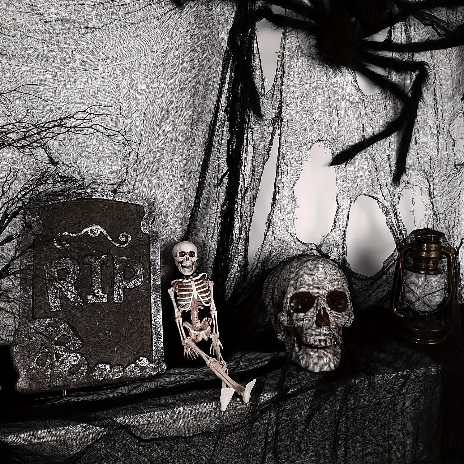 1 ks halloweenská černá strašidelná látka - strašidelná látka, halloweenská dekorace (3072 palců), vánoční halloweenský dárek na Den díkůvzdání, velikonoční dárek 2025 - $7.99 –P9
