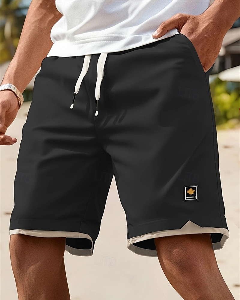 Per uomo Shorts Pantaloncini Estivi Pantaloncini casual Tasca Elastico in vita Coulisse Semplice Comodità Traspirante Corto All'aperto Vacanza Canotta sportiva Casual Nero Blu del 2025 a $12.99 –P6
