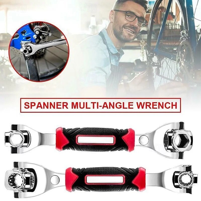 Kit de ferramentas multifuncionais com chave de soquete universal 52 em 1 para reparo doméstico e manutenção de automóveis, conjunto de ferramentas manuais tudo-em-um rotativo de 8 a 21 mm de 2025 por $15.99 –P6