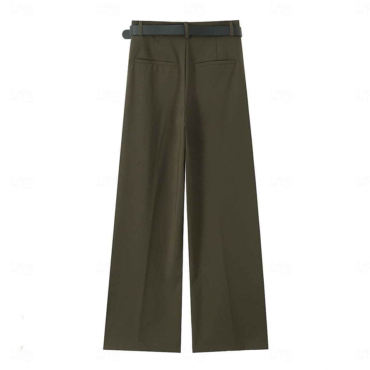 Per donna Gamba larga Chinos Casual Lunghezza intera Naturale Semplice Gamba larga Comodo Traspirabilità Casual Quotidiano Vinaccia Nero 1 # Nero Verde militare Primavera Autunno Vestibilità comoda del 2025 a $26.99 –P9