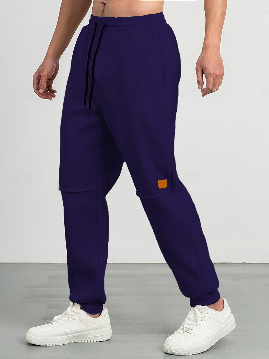 Men's Sweatpants Joggers Trousers Casual Pants Running Pants Drawstring Elastic Waist Plain Comfort Warm Full Length Daily Outdoor Gym Sports Fashion Blue Green Stretchy 2026 - $18.99 –P8