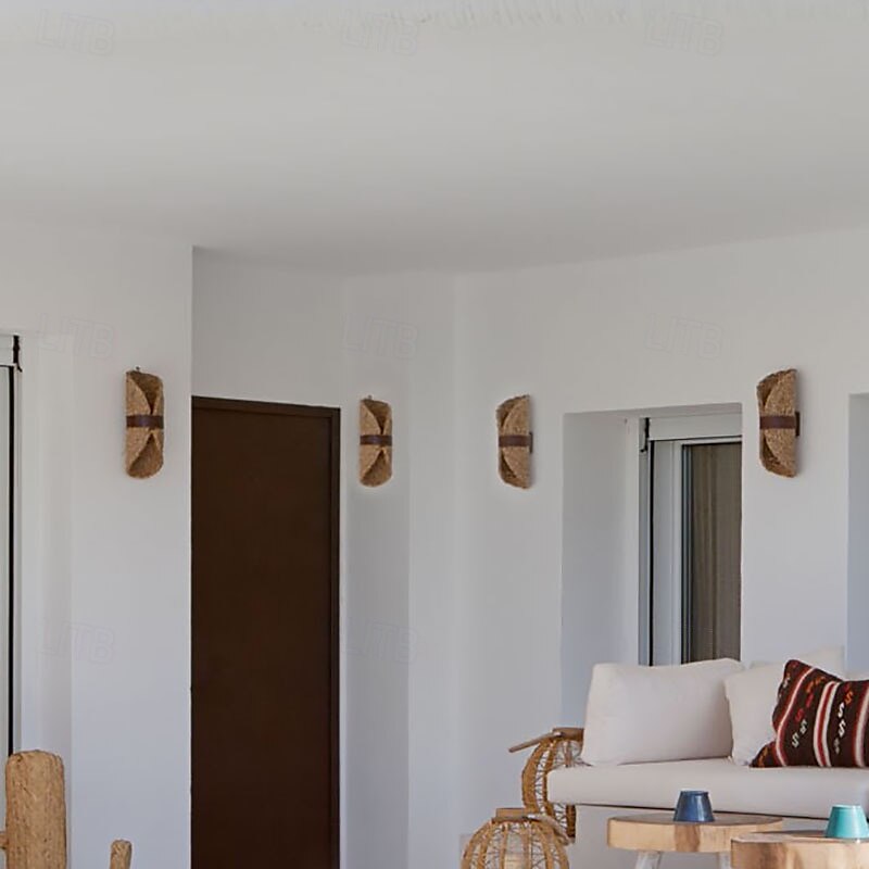 Aplique de pared, apliques de pared modernos, apliques de pared de estilo rústico con pantalla de vidrio transparente, apliques de pared para sala de estar, dormitorio, escalera, baño, pasillo 2025 - $250.69 –P3