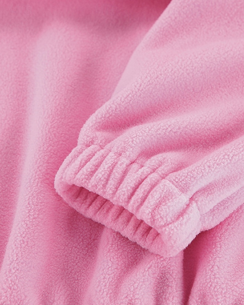 Damskie Pullover Plemienny Moda miejska Codzienny Wygodny Długi rękaw Wysoki Zwykłe topy Ulica Święto Wyjściowe Nadruk Quarter Zip Rumiany róż Jesień 2025 - €28.99 –P8