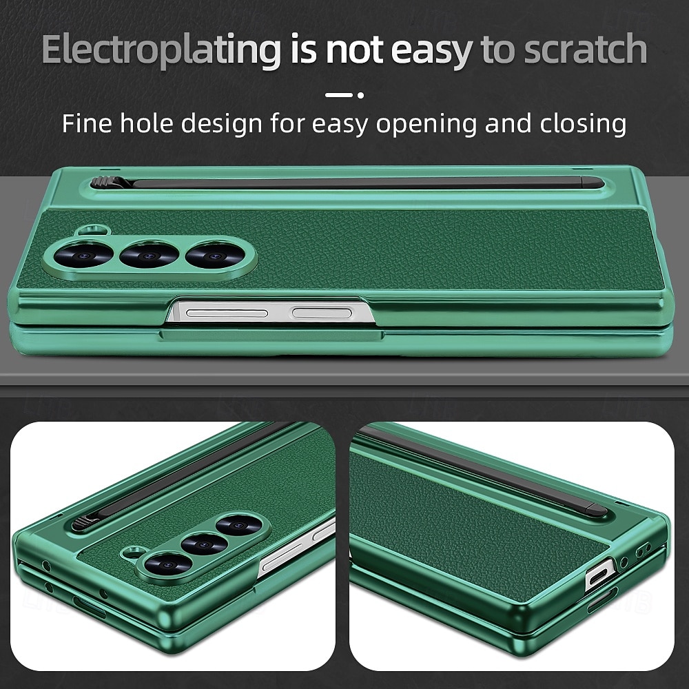 Phone Case For Samsung Galaxy Z Fold 7 Z Fold 6 Z Fold 5 Z Fold 4 Back Cover Full Body Protective Shockproof Retro PU Leather 2025 - $32.99 –P3