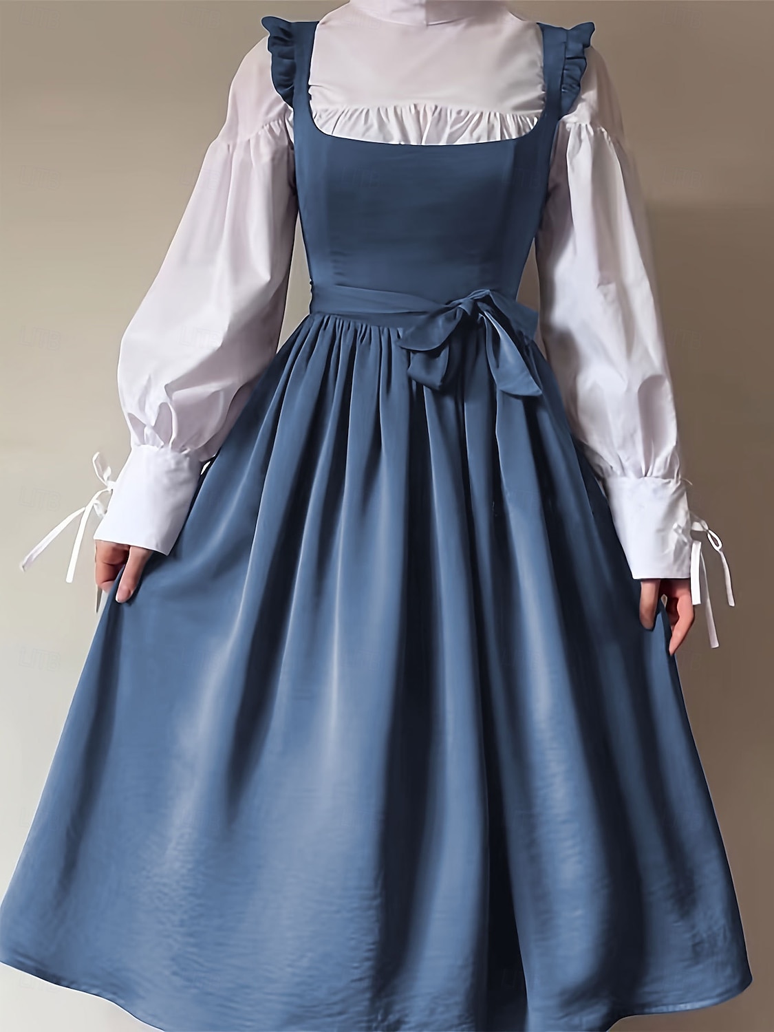 Retro Vintage 1950er Renaissance Swing-Kleid Ausgestelltes Kleid Passform und Flare A-Linie Kostüm Damen Halloween Karneval Urlaub Lässig Retro-Mottoparty Erwachsene Kleid Frühling & Sommer 2025 - $33.99 –P1