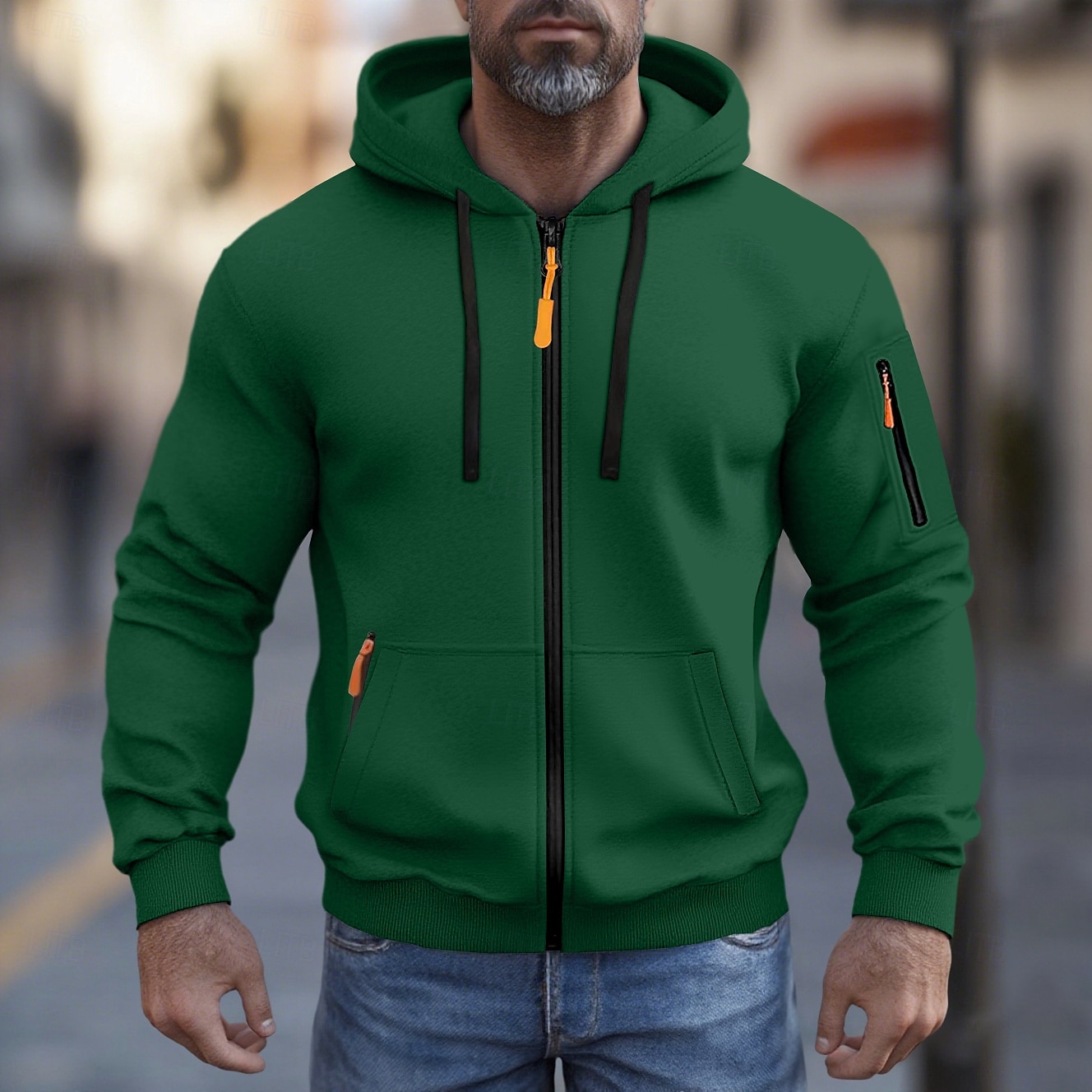 Per uomo Felpa con cappuccio Felpa con cappuccio a zip intera Felpa con cappuccio in pile Felpa con cappuccio tattica Nero Bianco Verde militare Rosso Borgogna Con Cappuccio Semplice Cerniera Sport del 2025 a $23.99 –P10
