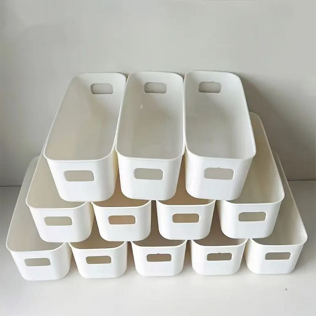 12 contenitori portaoggetti resistenti, contenitori organizer in plastica impilabili con maniglie, cassetti salvaspazio per casa, armadio, ufficio - spazio per giocattoli, vestiti, libri del 2025 a $12.99 –P3