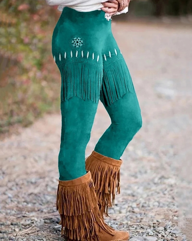 Per donna Pantaloni Leggings Leggings comodi Vintage Boho Lunghezza intera Vita Alta Stampe Grafiche Elastico in vita Stampato Traspirabilità Confortevole Elasticizzato Vacanza Streetwear del 2025 a $17.99 –P2