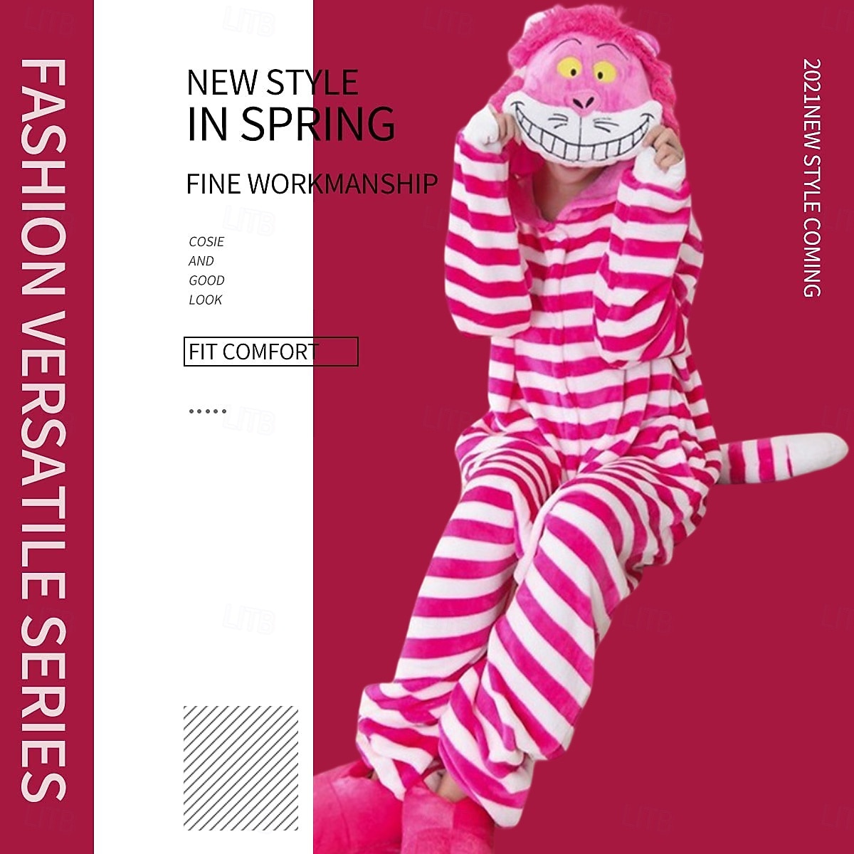 2026年 カーニバルコスチューム 2026 きぐるみパジャマ ファンシーコスチューム ワンジーコスチューム アニマル 猫 カトゥーン あたたか パジャマ 面白いコスチューム 成人 男女兼用(儿童不要选这个) 男女兼用 ハロウィーン カーニバル パーティー 性能 部屋着 ドレスアップ  コレクション – $41.99 –P4