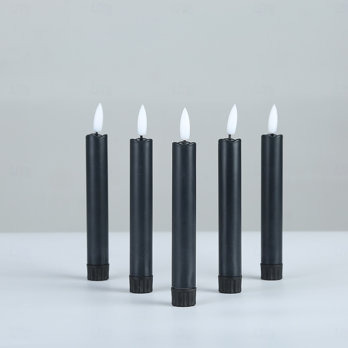 6 candele elettroniche di simulazione di Halloween e Natale da 16,5/17,5/22,5 cm, con telecomando, batteria AAA, per interni ed esterni, per feste nuziali, decorazioni luminose del 2025 a $21.99 –P7