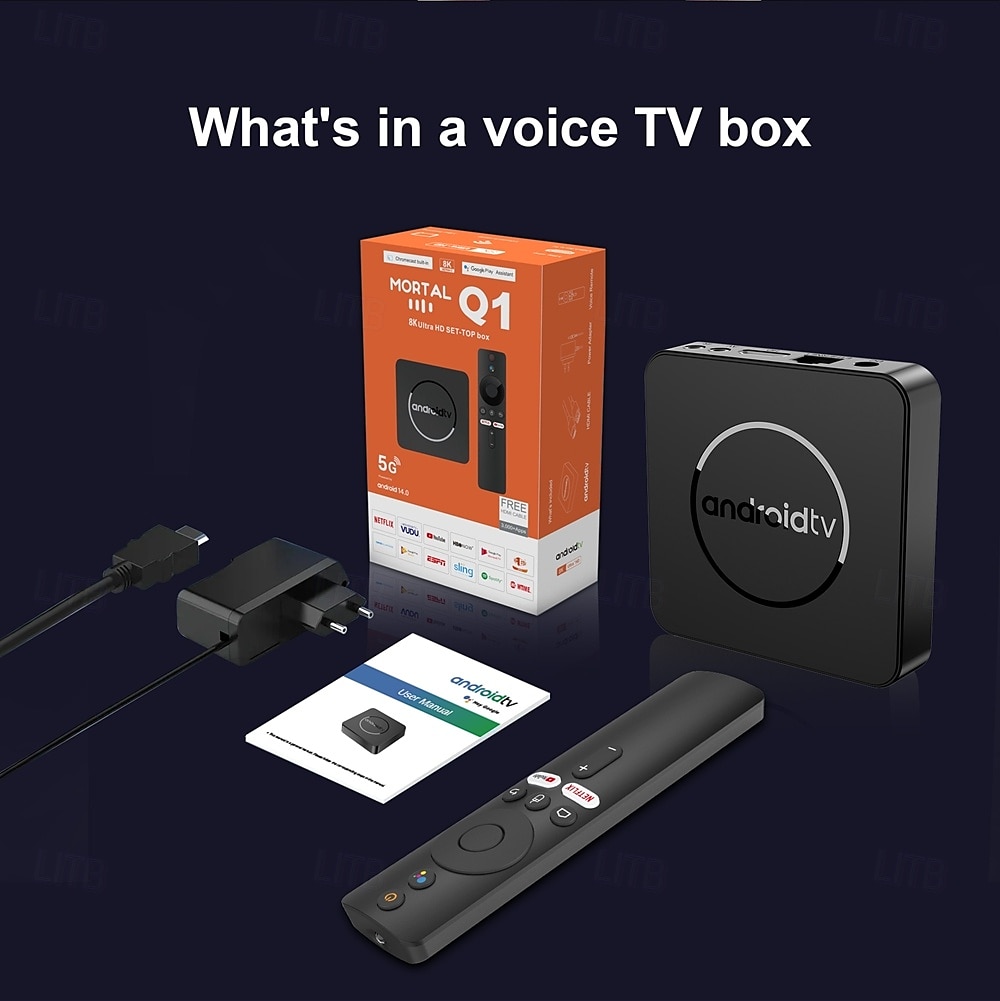 Android TV Box Mortal Q1 PLUS CPU Allwinner H313 Support 2.4G/5.8G Wifi BT5.2 Google Assistant 2GB RAM 16GB 8GB ROM Smart Home TV Box 2025 - $37.99 –P9