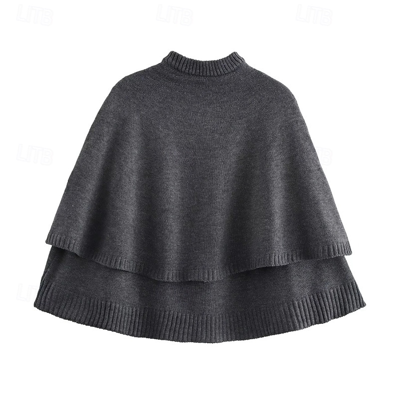 Damen Kappe Mode Lässig Weich Einfarbig Gerippt Rundhalsausschnitt Knöpfe Gestrickt Langarm Normale Oberteile Stricken Outdoor Täglich Wochenende Schwarz Weiß Herbst Winter 2025 - $47.99 –P7