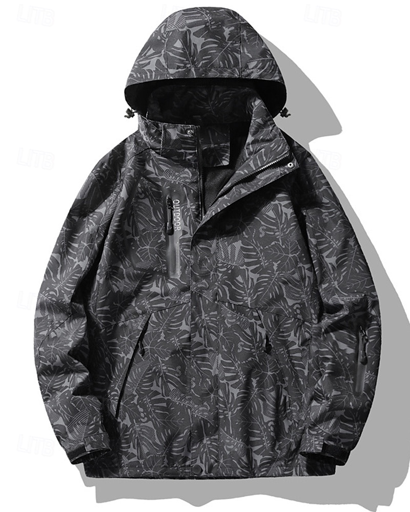 Damen Wanderjacke Hardshelljacke Außen Wasserdicht Winddicht Wanderoutfits Wanderbekleidung Frühling Herbst Oberteil Jagd Camping / Wandern / Höhlenforschung Reisen Schwarz Weiß Rosa 2025 - $36.99 –P10