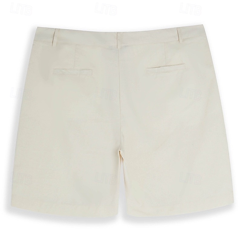 Per uomo Shorts Shorts di Lino Shorts eleganti Pantaloncini Estivi Shorts da Spiaggia Tasca Bottoni Gamba Dritta Semplice Comodità Traspirante Lunghezza al ginocchio Casuale Quotidiano Ferie Vacanza del 2025 a $27.99 –P2