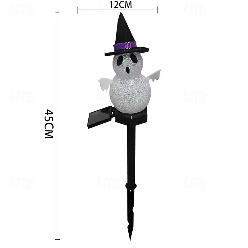 Solar Power Halloween Pumpkin Garden Lamp Ghost Lights For Garden Yard All Saints' Day Gravestone Garden Lawn Yard Patio Decorative Pathway Lights 1X 2X 2025 - $15.99 –P18
