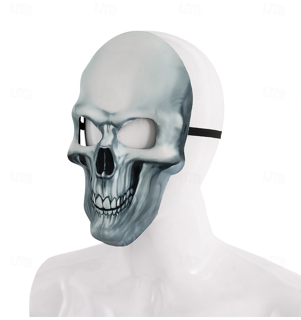 Teschio scheletro Halloween Maschera Horror Spaventoso Fosforescente casco integrale Adulti Per uomo Per donna Unisex Halloween Carnevale Performance Feste Costumi di Halloween facili Vestirsi del 2025 a $17.49 –P15