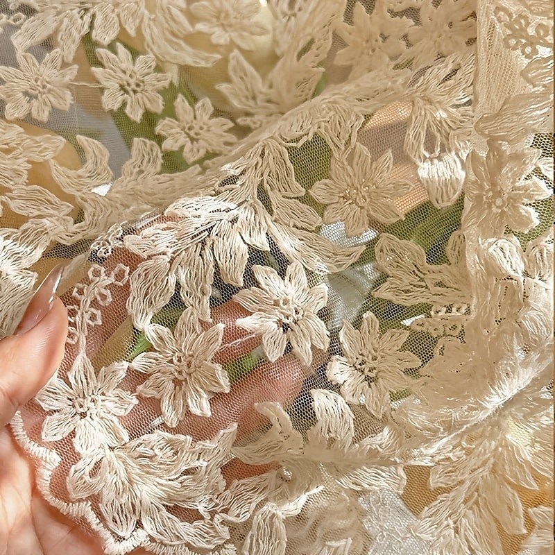 1 st vintage jacquard transparent gardin kort gardin med stångficka polyesternät spets broderad heminredning vardagsrum sovrum kök 2025 - $19.99 –P2