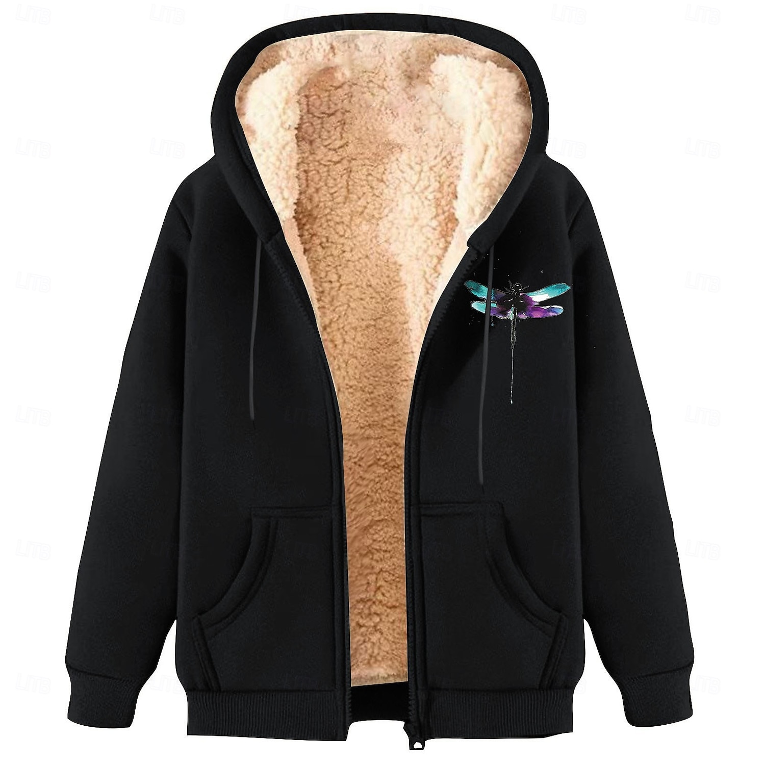 Herr Huvtröja med dragkedja Fleece-jacka Huvtröja i fleece Aprikos Svart Vin Rubinrött Blå Huva Slät Grafiska tryck Dragkedja Ficka Sport & Utomhus Ledigt Dagligen Polyester Streetwear Ledigt Höst 2026 - $24.99 –P4