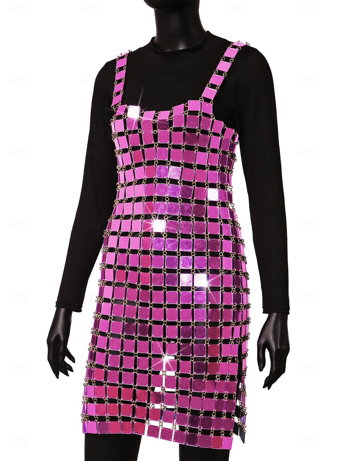 Women's Glitter Sequin Dress Sparkle Party Dresses for Singer Dancer Stage Wear Party Carnival Outfit 2025 - $155.99 –P15