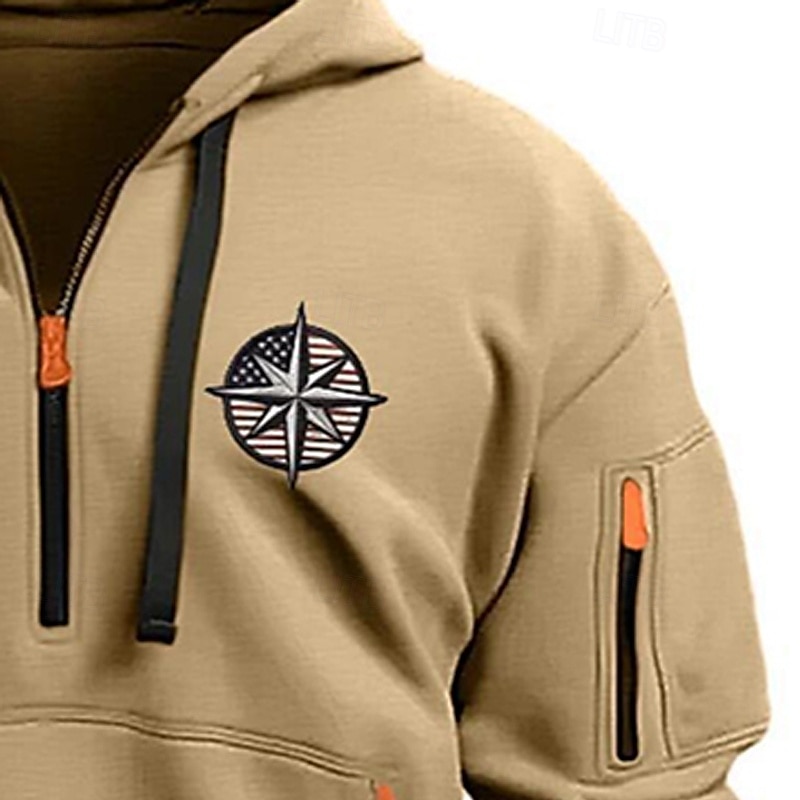 Per uomo Felpa con cappuccio Felpa con cappuccio e zip corta Nero Bianco Vino Blu marino Blu Reale Con Cappuccio Semplice Con zip Tasca Frontale Tattico Sport & Outdoor Casuale Streetwear Cool del 2025 a $23.99 –P10