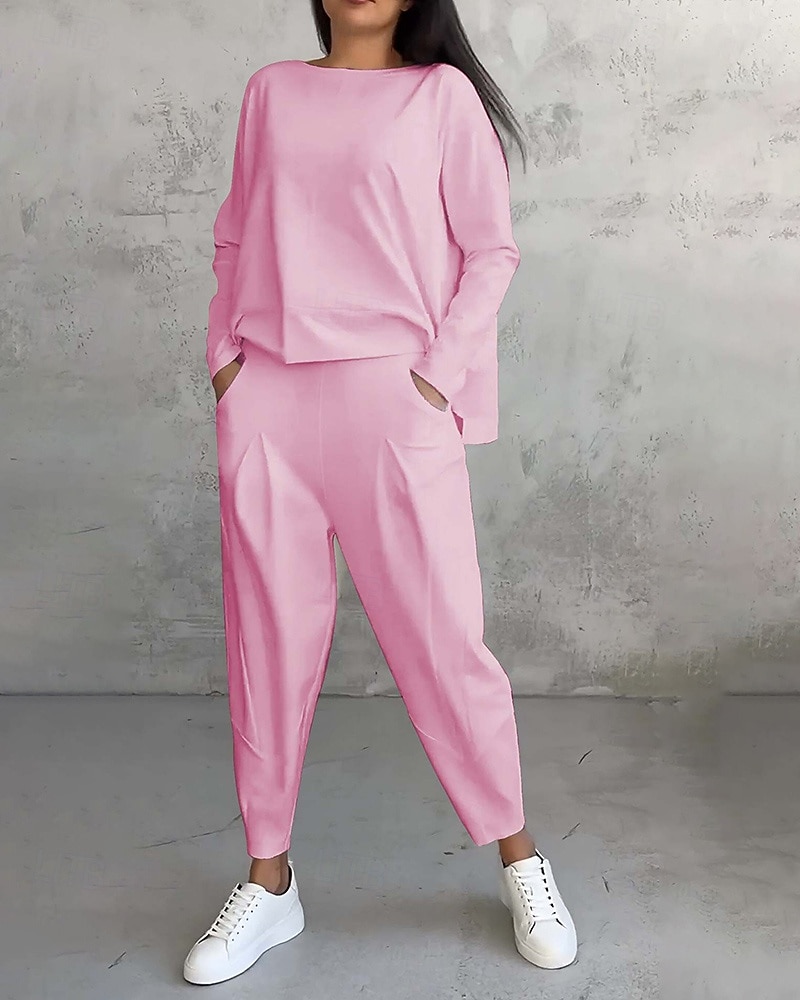 Damskie Dres Spodnie dresowe Bluza z kapturem Kieszeń Solidne kolory Zestawy odzież Wiosna Czarny Biały Siłownia Na zewnątrz Bieganie Odporność na wiatr Lekki Długi rękaw Sport Odzież sportowa 2025 - $31.99 –P9