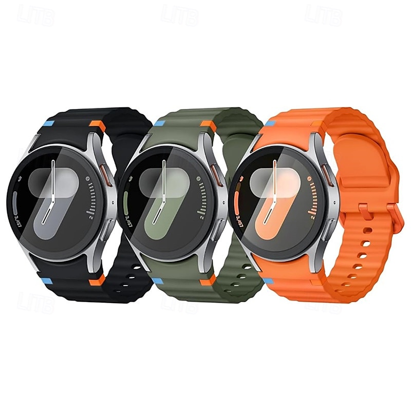 Pacote com 6 Pulseiras de Relógio para Samsung Galaxy Watch 7/6/5/4  40/44mm, Watch 5 Pro 45mm, Watch 6 Classic 43/47mm, Watch 4 Classic 42/46mm Silicone Substituição Alça Fofo Pulseira Esportiva de 2025 por $21.99 –P8