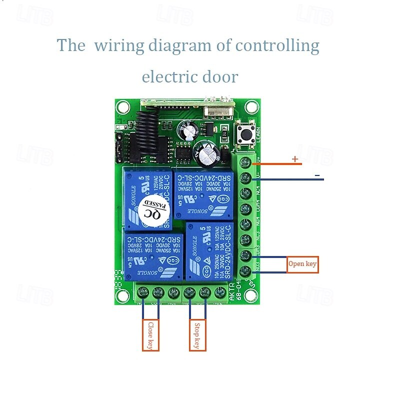 DC12V 4ch rf беспроводной пульт дистанционного управления переключатель/10a релейный приемник обучающий код вкл. выкл. переключатель 433 МГц 2025 - $17.99 –P4