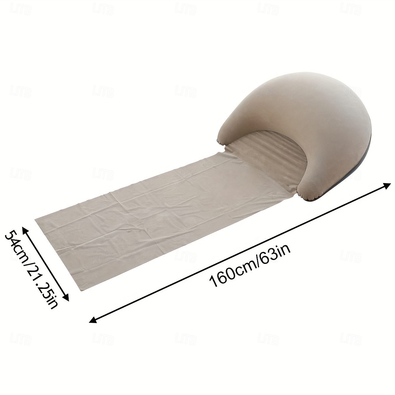 1pc Portable Inflatable Beach Mat - Durable PVC Foldable & Portable Ideal for Beach Parties & Outdoor Activities All-Season Use Machine Washable Beach Party Essentials  Modern Beach Mat 2025 - $37.99 –P7