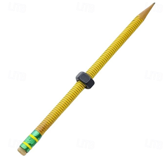 Stylo de décompression d'écrou, crayon fileté, crayon en bois fileté avec écrou rotatif, parfait pour l'école, le bureau, la maison, cadeau d'anniversaire de 2025 ? $9.49 –P10