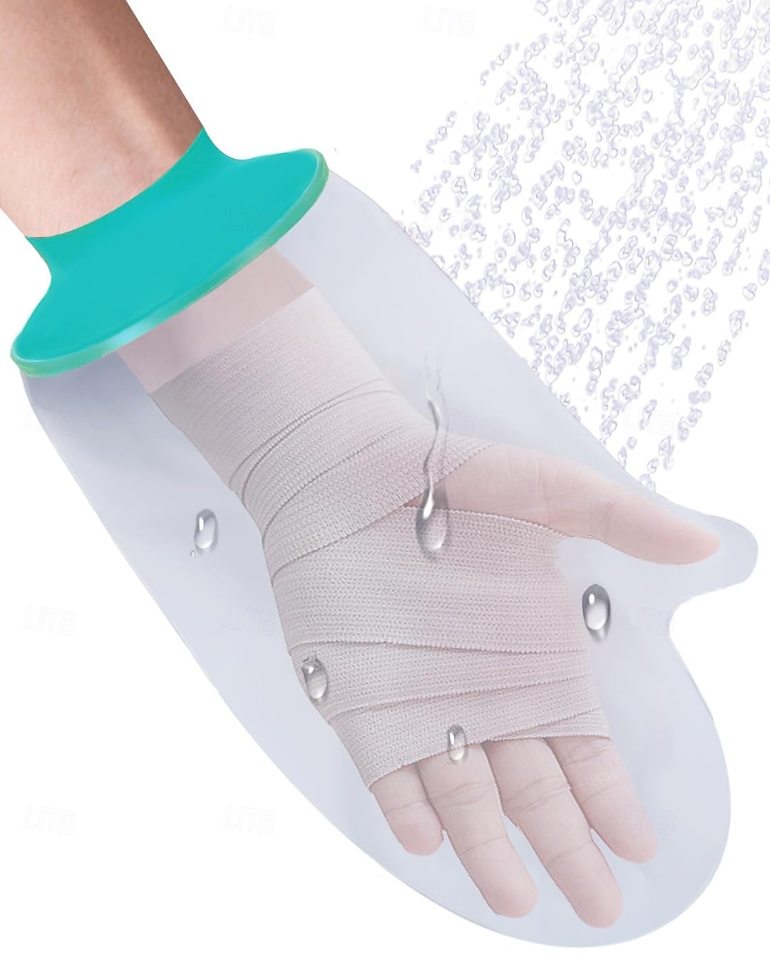 Capa de gesso à prova d'água, capa de mão para banho após cirurgia, capas de gesso para chuveiro adulto, protetor de gesso macio e confortável para pulso, dedo, bolsa de gesso reutilizável para de 2025 por $13.99 –P1
