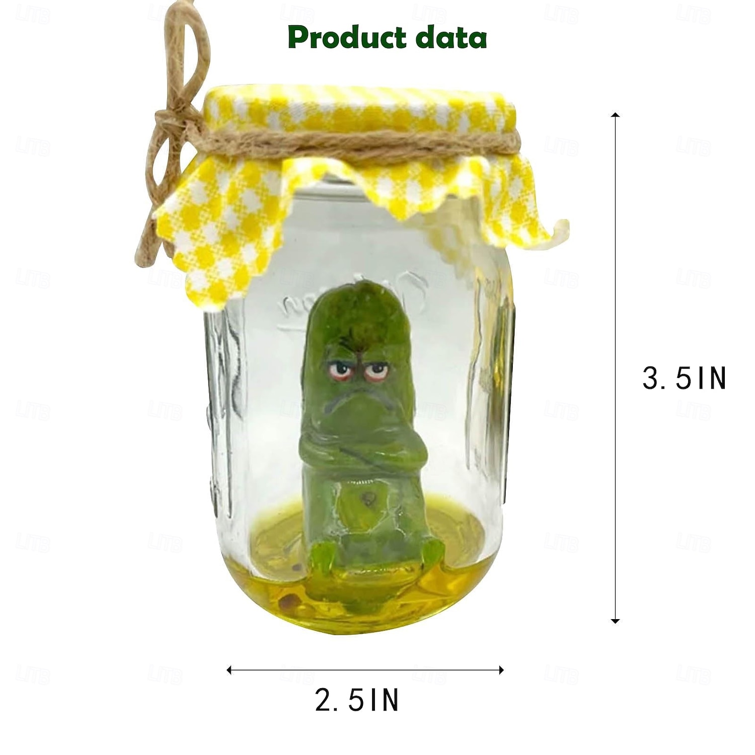 פסל של חמוצים בצנצנת, קישוט מלפפון חמוץ מצחיק ורגשי, עיצוב שולחן יצירתי לבית, קישוט חמוצים עם רגשות, קישוטי ירקות עם רעיונות 2025 - $17.49 –P11