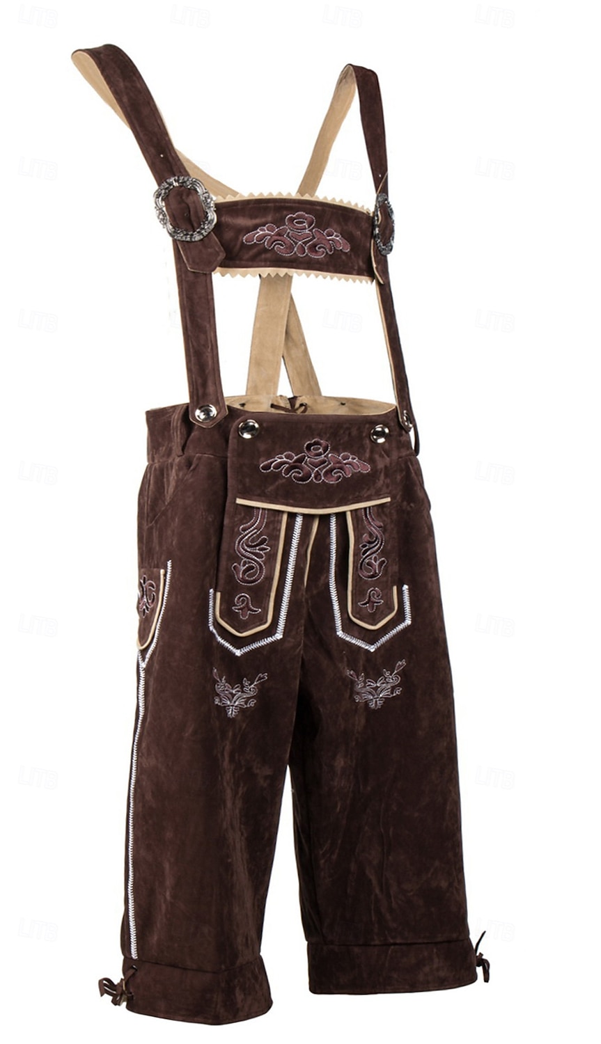 Oktoberfest Lederhosen bawarski Niemiecki Monachium Łąki Męskie Karnawał Impreza Festiwal Piwa Tkanina w stylu tradycyjnym 2026 - $83.99 –P2