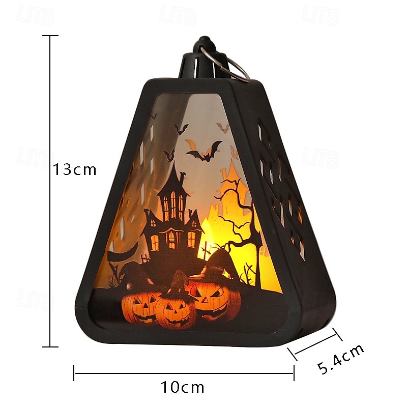 1 lanterna luminosa elettronica a LED portatile per Halloween, per interni ed esterni, per feste, castello, strega, atmosfera decorativa del 2025 a $4.99 –P4