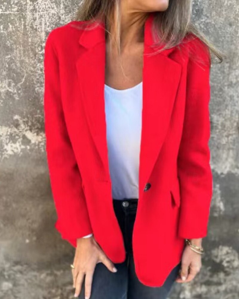 Per donna Cappotto Invernale Giacca Casual Caldo Confortevole Tasca Bottoni Casual Semplice Uscire Casual Quotidiano Monopetto Regolare Collo ripiegato Vestibilità regolare Manica Lunga Capispalla del 2025 a $26.99 –P8