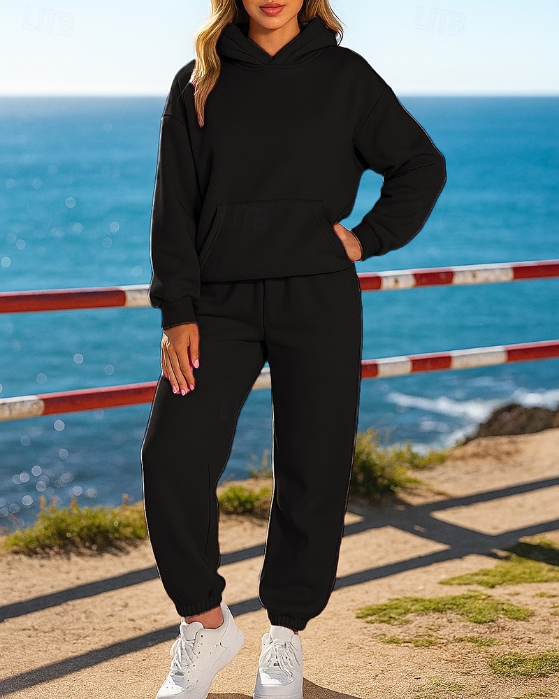 Per donna Tuta da Ginnastica Pantaloncini da pista Pantaloni della tuta corti Tasca Tinta unita Completo Abbigliamento Autunno Nero Bianco Palestra Allenamento Corsa Leggero Manica Lunga Sport del 2026 a $36.99 –P9