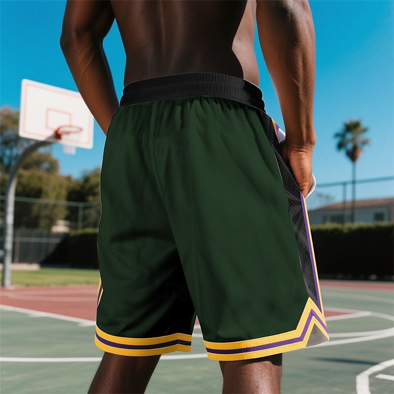 Per uomo Shorts Pantaloncini Estivi Pantaloncini da basket Pantaloncini casual Pantaloncini in rete Tasca Elastico in vita Coulisse A righe Comodità Traspirante Corto All'aperto Vacanza Canotta del 2025 a $12.99 –P5