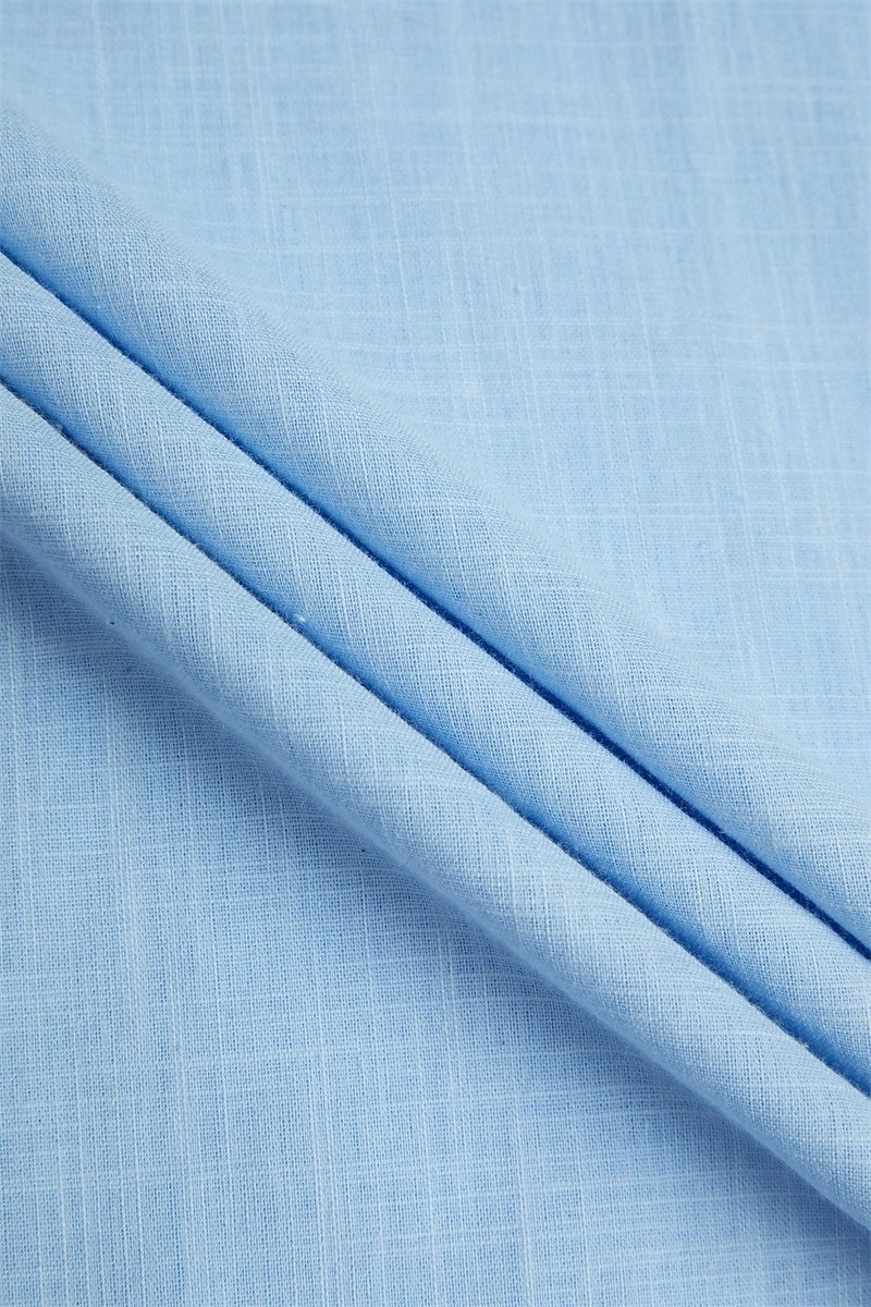 Homens Camisa de linho Camisa de colarinho de banda Camisa Popover camisa de verão Roupa de Praia Camisa casual Tecido Férias Casual Laranja + azul Rosa + Azul Marinho Branco + preto Rosa + azul de 2025 por $27.99 –P3