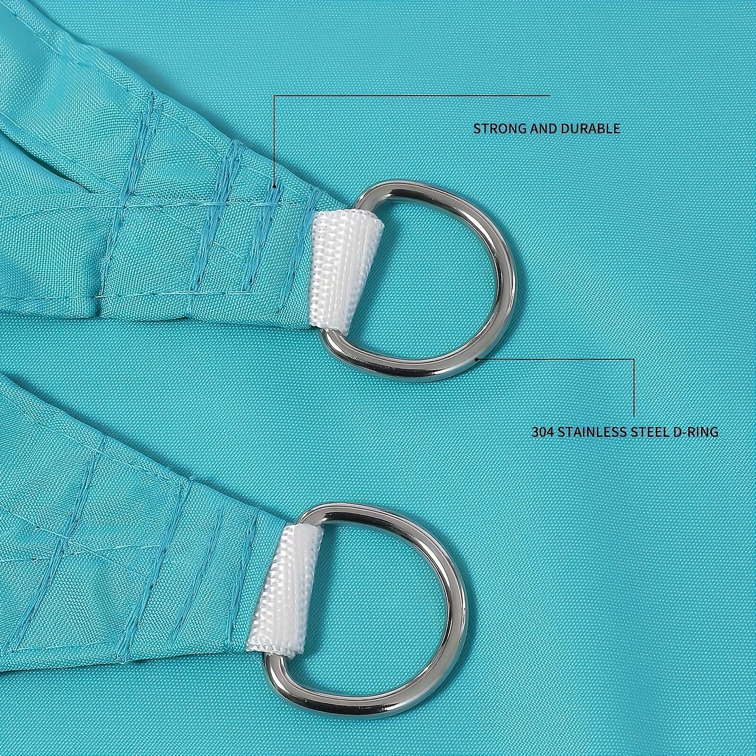 1 voile d'ombrage triangulaire d'extérieur résistant aux UV, utilisé pour les pavillons, les jardins, les piscines, bleu ciel de 2025 ? $32.99 –P5