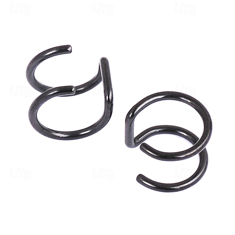 Femmes Bijoux de Corps 2 cm Anneau de nez / goujon de nez / piercing de nez Argent / Noir Géométrique Élégant Alliage Bijoux de fantaisie Pour Soirée Été de 2025 ? $23.99 –P4